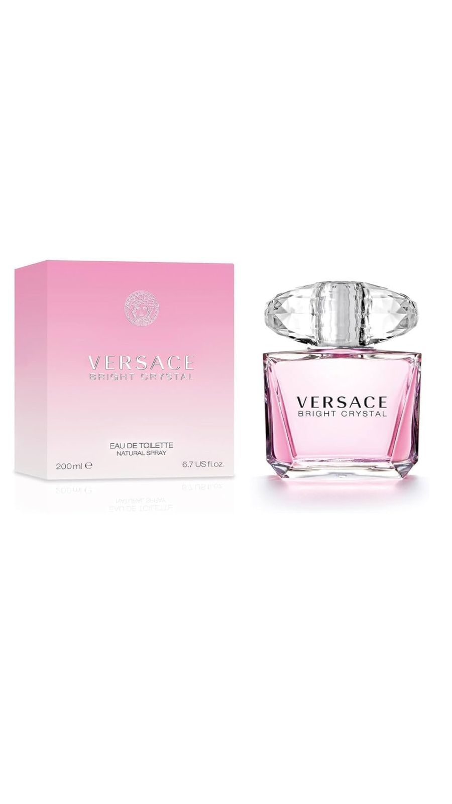 VERSACE BRIGHT CRYSTAL Eau de Toilette 200ml فرزاتشي عطر للنساء برايت كريستال 200 مل