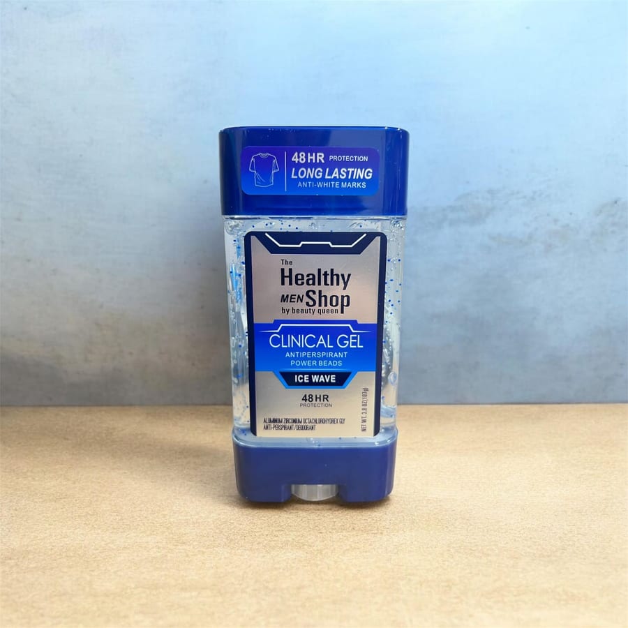 Healthy Shop Men Clinical Gel Ice Wave 48HR Protetion 107g هيلثي شوب كلينكال جل مانع تعرق ايس ويف رجالي