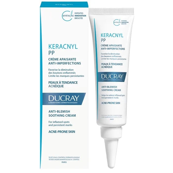 كريم دوكراي كيراكنيل بي بي الملطف المضاد للعيوب، 30 مل Ducray Keracnyl Pp Anti-blemish Soothing Cream Ducray 30ml