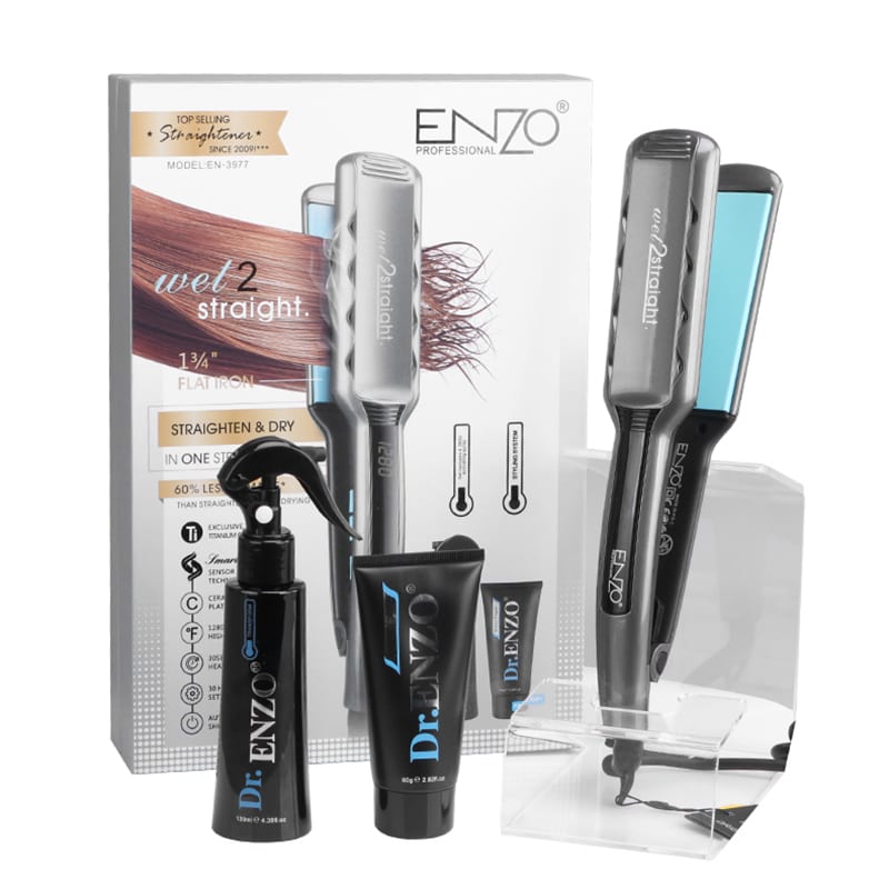 ENZO EN-3977 High Quality Hair Straightener انزو كاوية فرد الشعر ENZO EN-3977 عالية الجودة