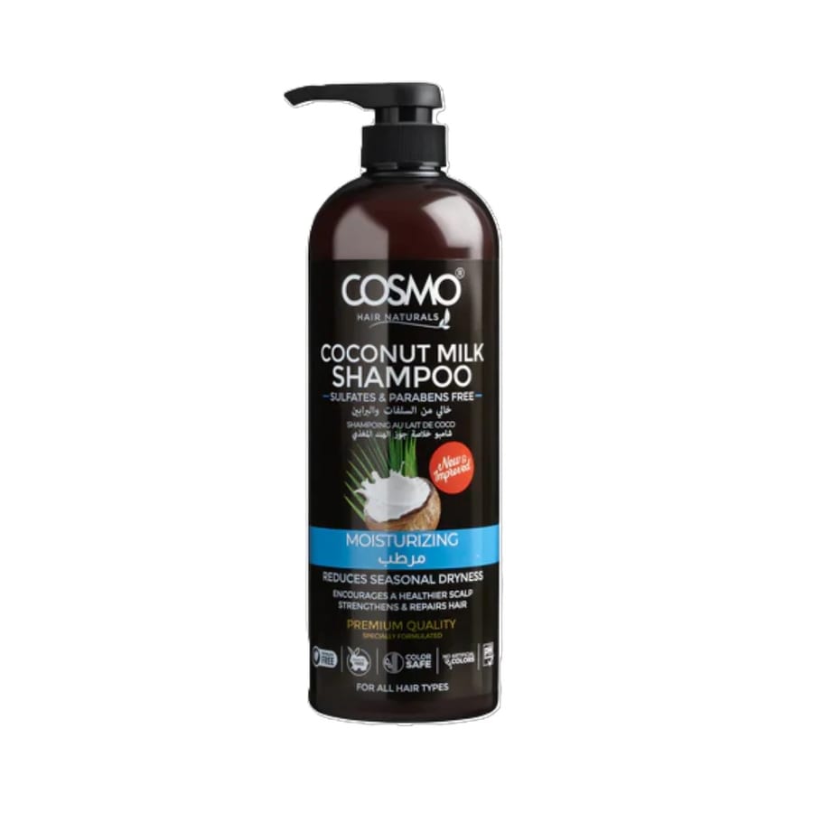 كوزمو شامبو مرطب بجوز الهند - 1000 مل COSMO Coconut Milk Moisturizing Shampoo - 1000ml |