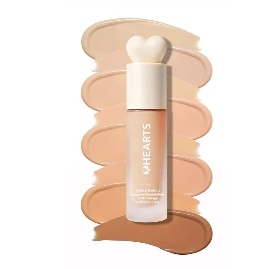 HEARTS Natural Radiant Long Wear Foundation 35ml هارتس كريم أساس طبيعي مشرق يدوم طويلاً