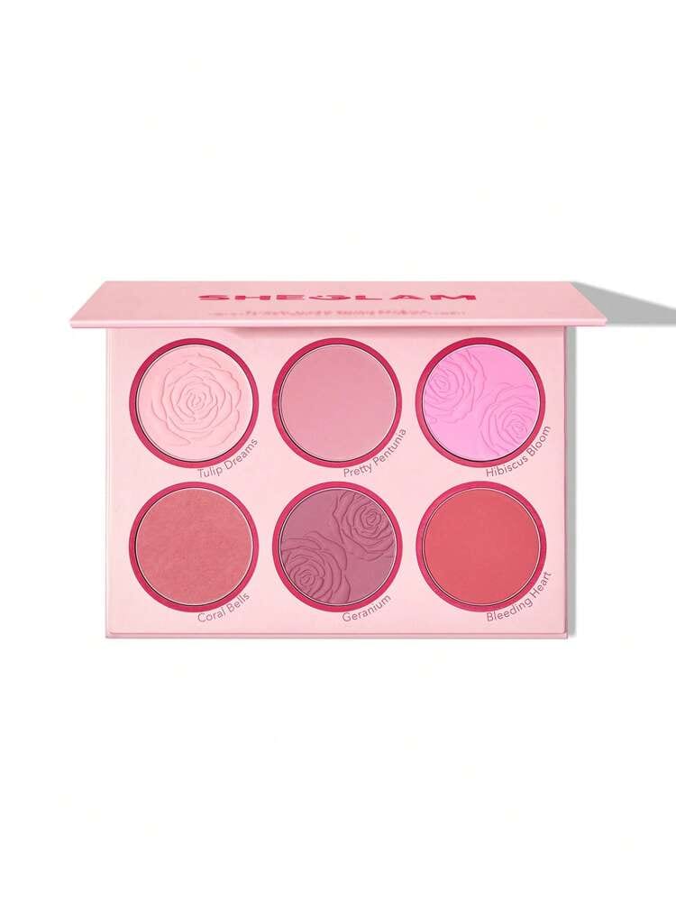 شيكلام بلاش للخدود بالوان زهرية SHEGLAM FLORAL FLUSH BLUSH PALETTE – BLUSHING BOUQUE |