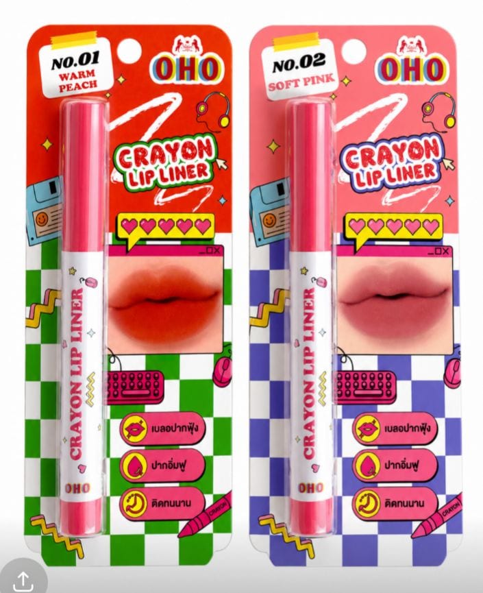 قلم تحديد الشفاه من أوهو OHO crayon lip liner