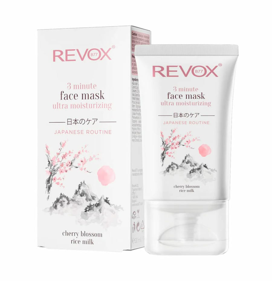 قناع الوجه المرطب المكثف من ريفوكس، طقوس يابانية، 30 مل، 3 دقائق REVOX B77 JAPANESE RITUAL 3 MINUTE ULTRA MOISTURIZING FACE MASK