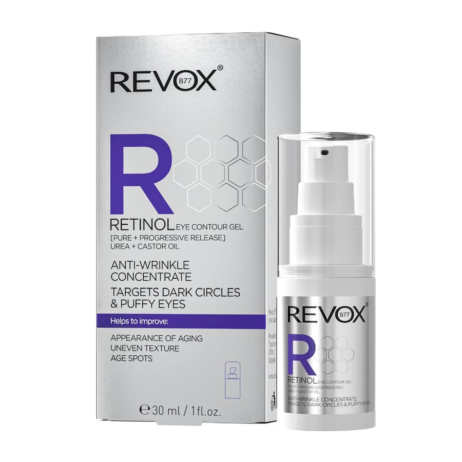 ريفوكس جل حول العين بالريتينول - 30 مل REVOX Retinol Anti-Wrinkle Concentrate Eye Gel - 30ml |