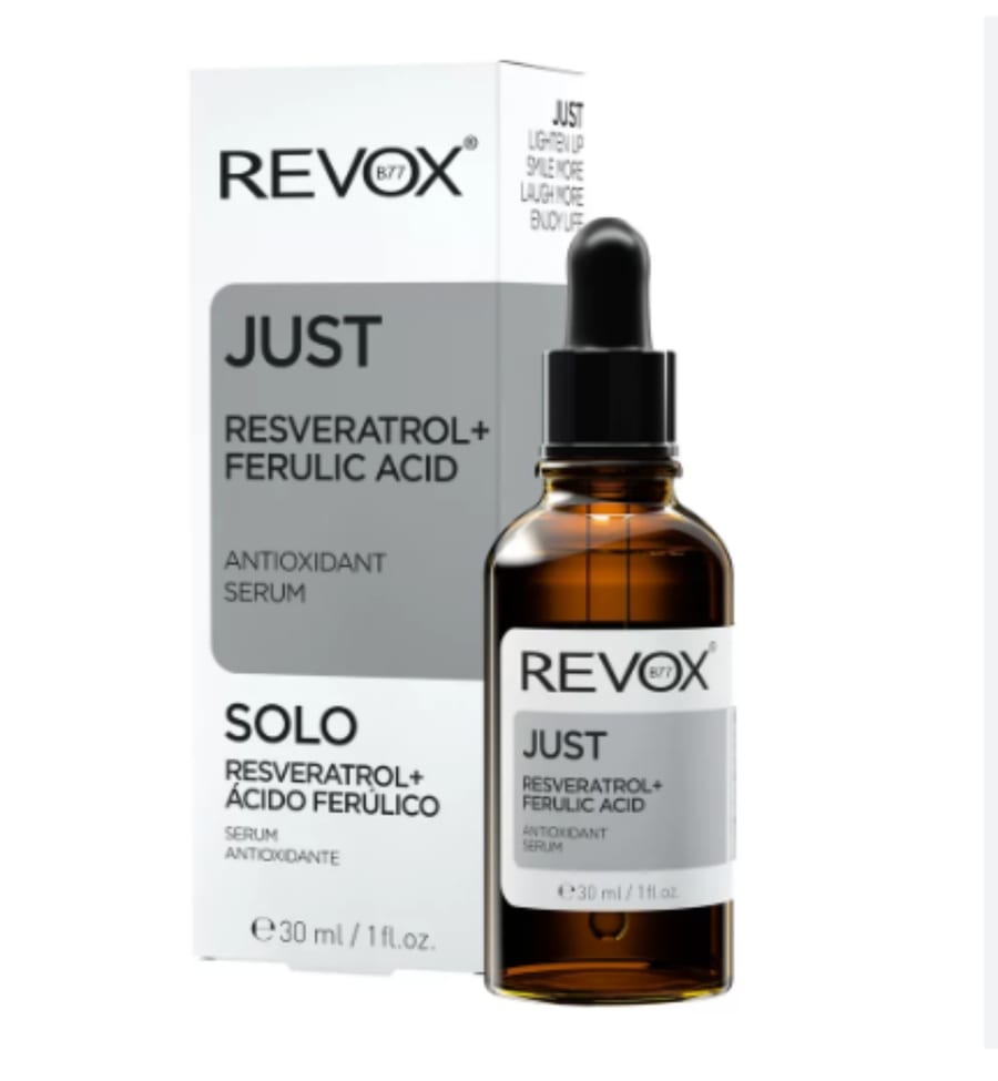 سيروم ريفوكس جست ريسفيراترول + حمض الفيروليك المضاد للأكسدة – 30 مل REVOX Just Resveratrol + Ferulic Acid Antioxidant Serum - 30ml |