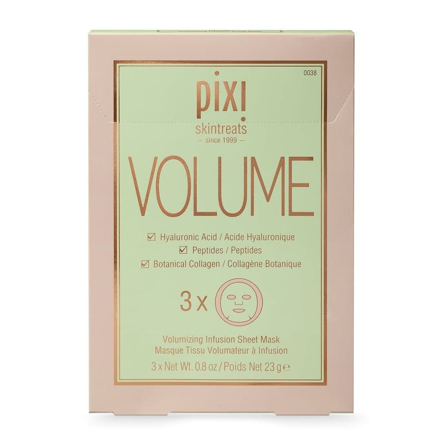 مجموعة ماسكات ورقية للعناية بلبشرة من بيكسي PIXI SKINTREATS VOLUME VOLUMIZING INFUSION SHEET MASK – 3 PIECE