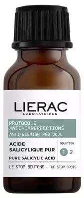 ليراك حمض الساليسيليك بور لو ستوب بوتونس 15 مل Lierac Acide Salicylique Pur Le Stop Boutons 15 ml