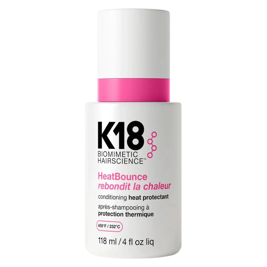 بخاخ K18 HeatBounce الواقي من الحرارة، بلسم خفيف الوزن يُترك على الشعر K18 HeatBounce Conditioning Heat Protectant