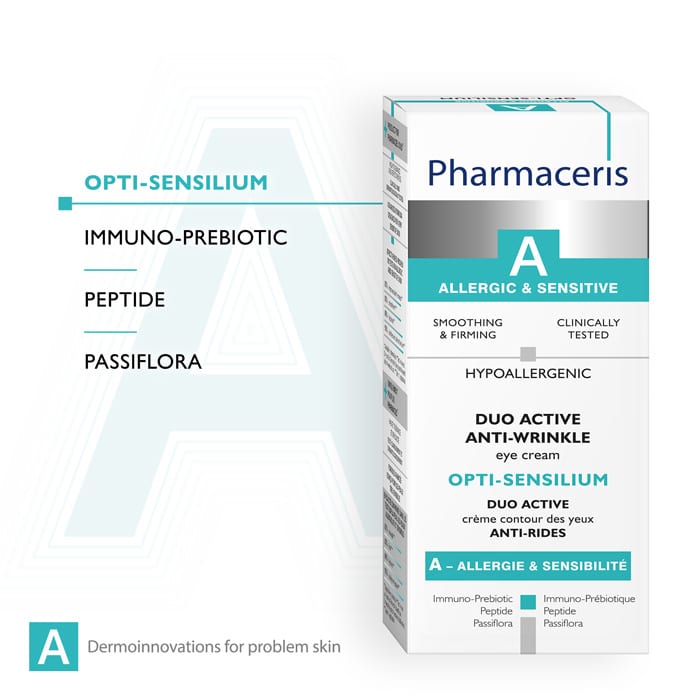 كريم العين أوبتي -سينسيليوم المضاد للتجاعيد ثنائي المفعول من فارماسيريس، 15 مل Pharmaceris A Opti-Senslium Eye Cream 15 ml