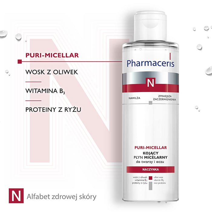سائل ميسيلار مهدئ للوجه والعينين من فارماسيريس إن، Pharmaceris N SOOTHING MICELLAR FLUID for face and eyes