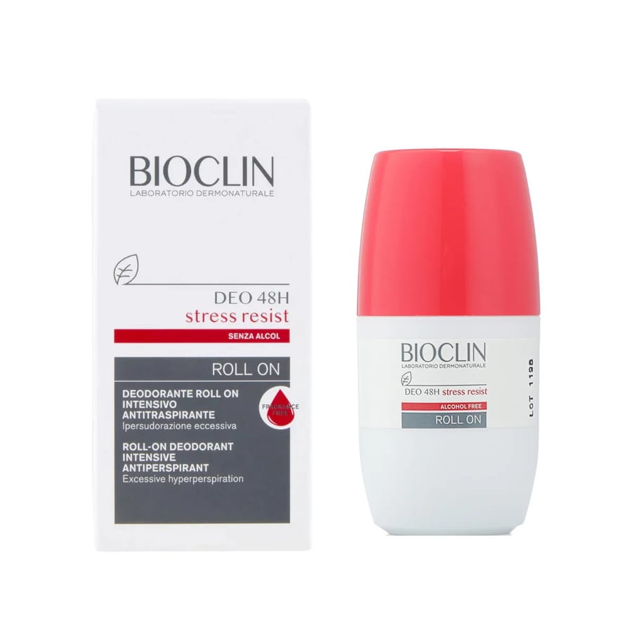 بايو كلين مزيل عرق 48 ساعة ستريس ريزيست بالكرة Bioclin Deo 48H Stress Resist Roll-On