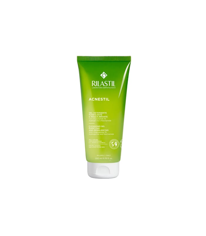 ريلاستيل غسول جيل للبشرة الدهنية - 200 مل Rilastil Acnestil Purifying & Rebalancing Cleansing Gel - 200ml |