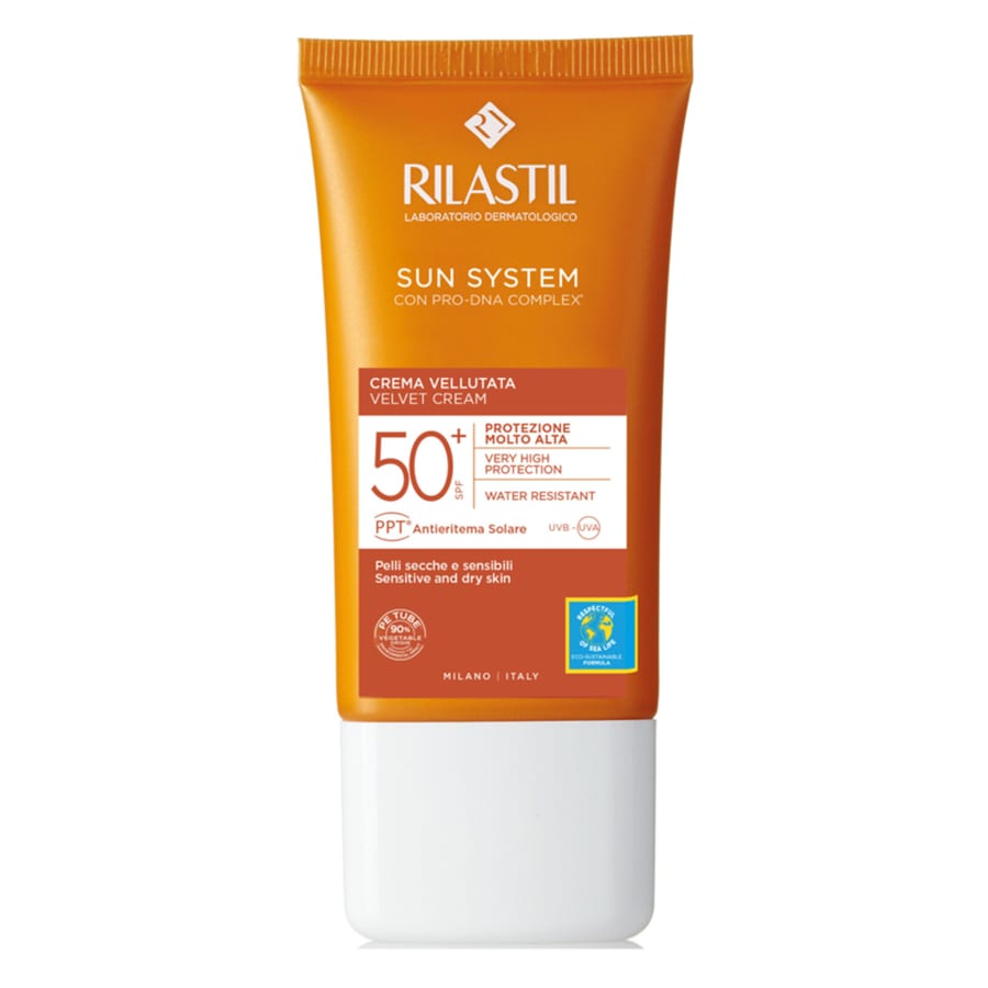 واقي كريم ريلاستيل صن سيستم المخملي بعامل حماية من الشمس 50+، 50 مل RILASTIL Sun System Velvet Cream SPF50+ - 50ml -
