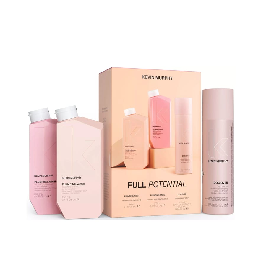 كيفن مورفي مجموعة العناية وتعزيز كثافة الشعر KEVIN MURPHY FULL POTENTIAL (Wash 250ml + Rinse 250ml + Hairspray 250ml) KIT كيفن مورفي مجموعة العناية وتعزيز كثافة الشعر