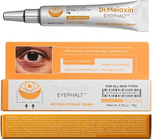 كريم الريتينول آي فالت إي بي للهالات السوداء تحت العين من دكتور ميلاكسين - 10 جرام DR.MELAXIN Eyephalt Eyebag Cream 10g
