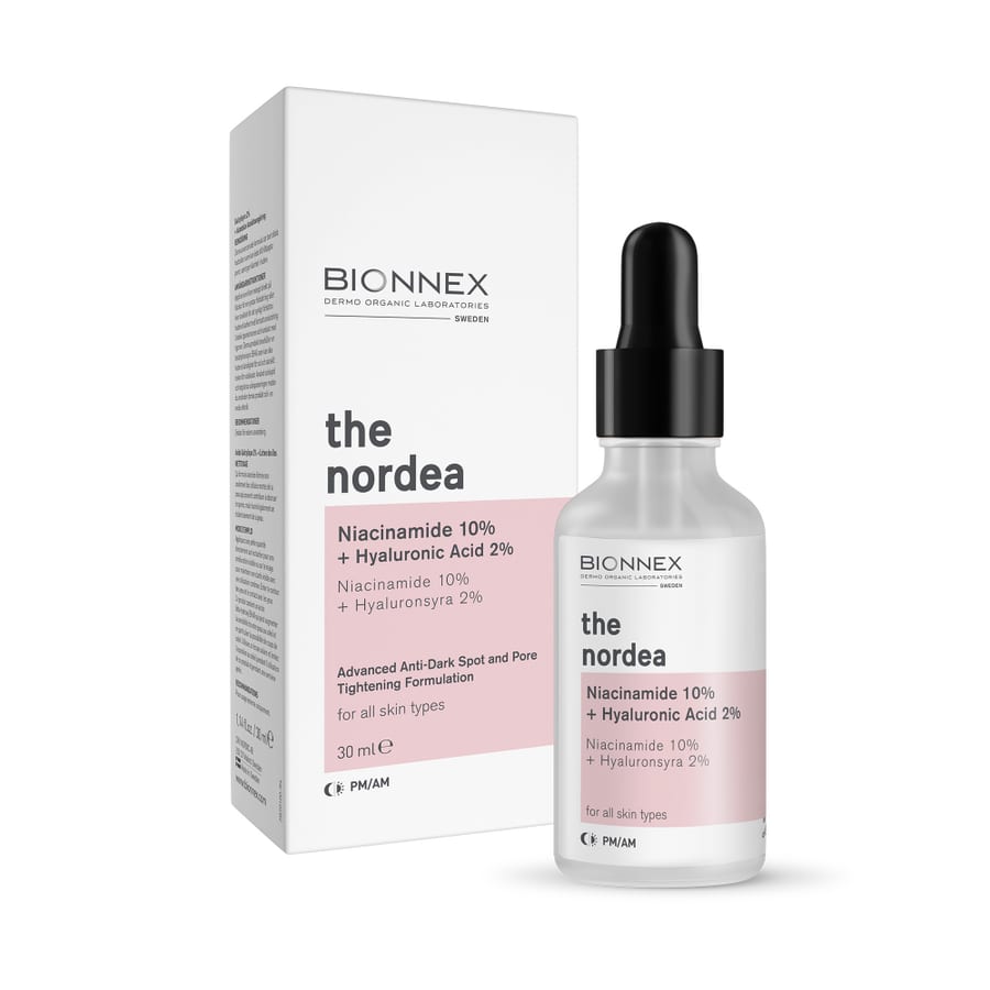 بايونيكس سيروم نياسيناميد 10% + هيالورونيك اسيد 2% - 30 مل BIONNEX The Nordea Niacinamide 10% + Hyaluronic Acid 2% - 30ml |