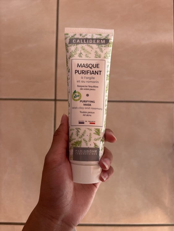 قناع كاليديرم المنقي بالطين وإكليل الجبل Purifying Mask with Clay and Rosemary - Calliderm 150 ml -