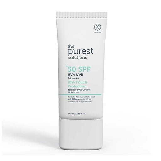 ذا بيوريست واقي شمسي دراي توتش - 50 مل The purest Solutions SPF 50 Dry Touch Protection - 50 ml |