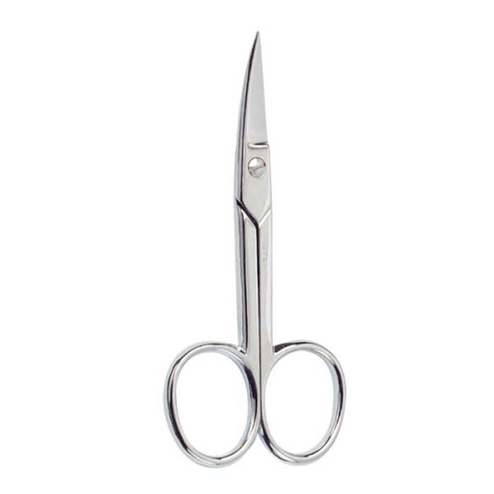 بيتر مقص أظافر منحني مطلي بالكروم - قطعة واحدة BETER Chrome Curved Nail Manicure Scissors - 1un