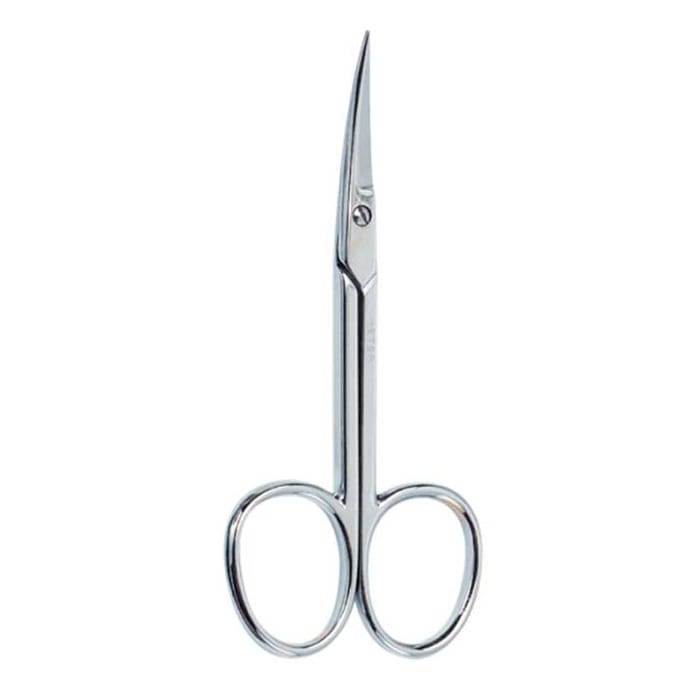 بيتر مقص أظافر منحني مطلي بالكروم - قطعة واحدة BETER Chrome Curved Skin Manicure Scissors - 1un