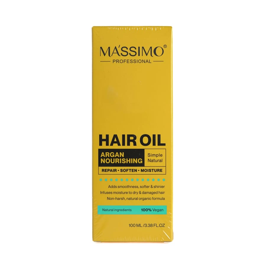 زيت الاركان من ماسيمو 100 مل MASSIMO hair oil argan nourishing -