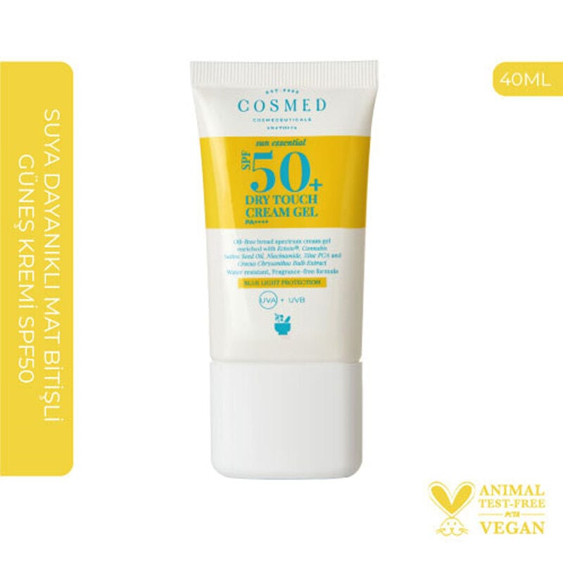 Cosmed Sun Essential SPF50+ Dry Touch Cream Gel - 40ml | كوزميد واقي شمسي جيل كريم - 40 مل
