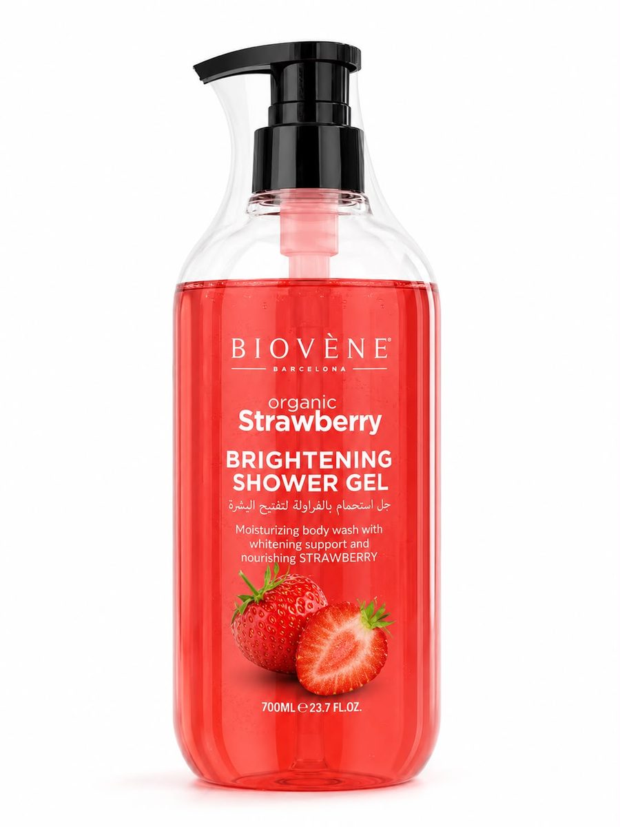 BIOVENE strawberry shower gel 700 ml - غسول جسم بايوفين بالفراولة 700 مل