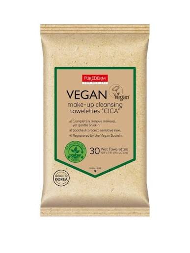 purederm شرائح مزيل مكياج vegan