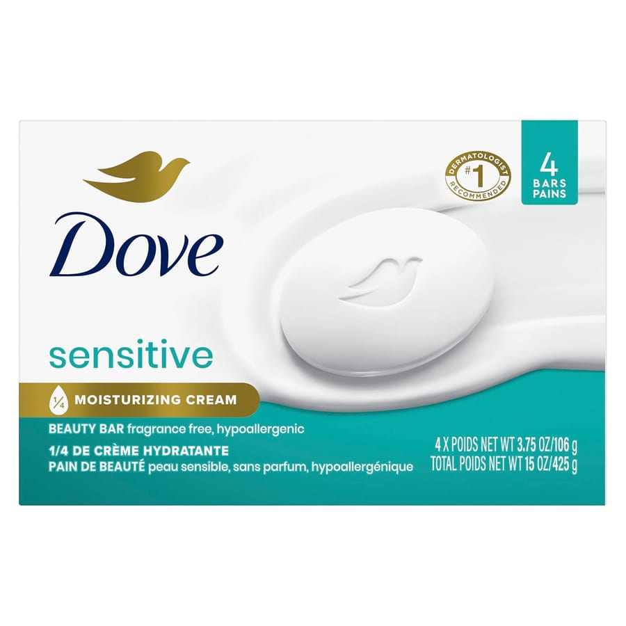 صابون دوف بيوتي بار للبشرة الحساسة اصدار كندي Dove Beauty Bar Soap Sensitive