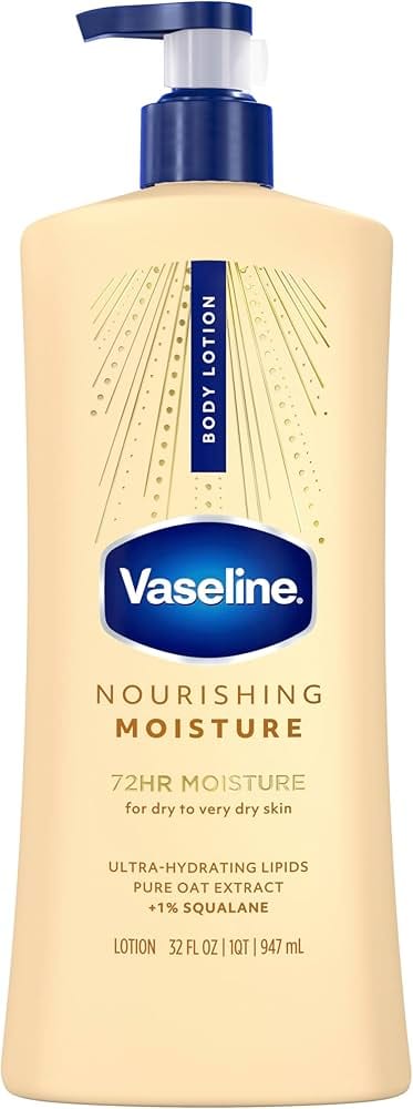 لوشن الجسم فازلين العناية المكثفة المغذي بخلاصة الشوفان | Vaseline Intensive Care Nourishing Moisture Body Lotion with Oat Extract 947ml
