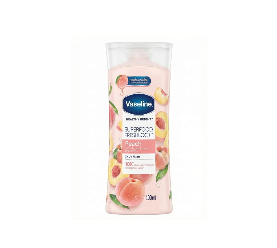 لوشن فازلين سوبر فود 100مل خوخ Vaseline Superfood Freshlock Peach Lotion 100ml