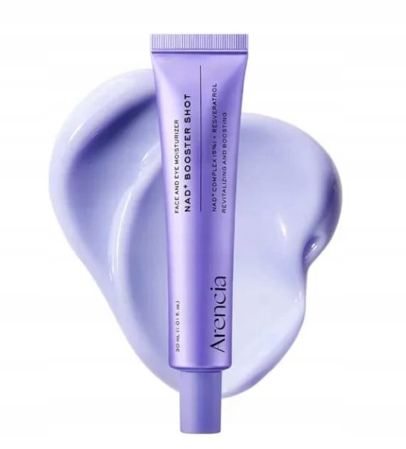 كريم أرينسيا NAD+ المعززة لشد وتجديد وترطيب الوجه ومحيط العين – 30مل ARENCIA Face and Eye Moisturizer NAD+ Serum Booster Shot 30ml