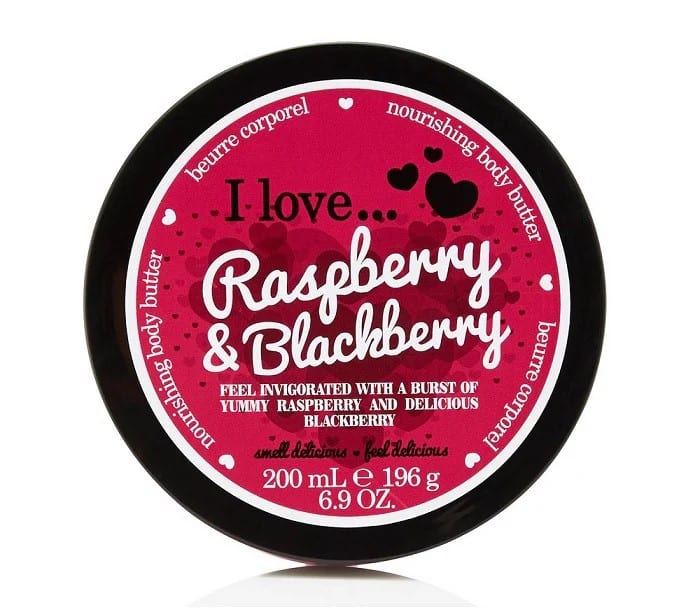 اي لوف زبدة الجسم المغذية بالتوت البري والتوت الأسود - 200 مل Raspberry & Blackberry Nourishing Body Butter - 200 ml -