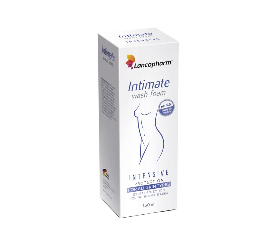 غسول لانكوفارم الرغوي للمناطق الحساسة - 150 مل Lancopharm Intimate Wash Foam-150 ml -
