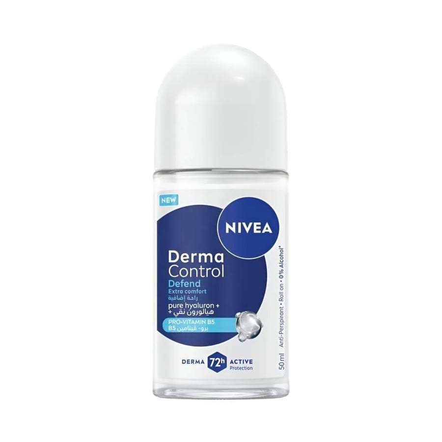 NIVEA Derma Control Defend Roll-On 50ml رول مضاد للتعرق نيفيا ديرما كنترول 50 مل