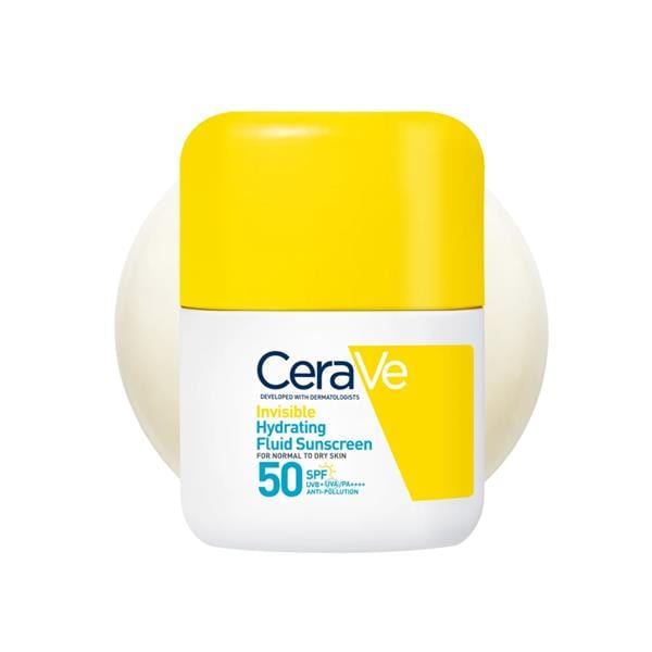CeraVe - Invisible Hydrating Fluid Sunscreen SPF50 50ml - واقي شمس سائل مرطب غير مرئي SPF 50 من سيرافي - 50مل