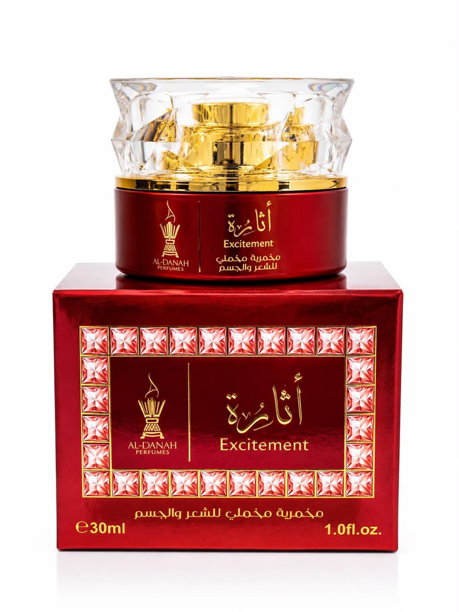 Al-danah Excitement – Hair & Body Perfumed Cream 30ml الدانة إثارة – مخمرية مخملي للشعر والجسم