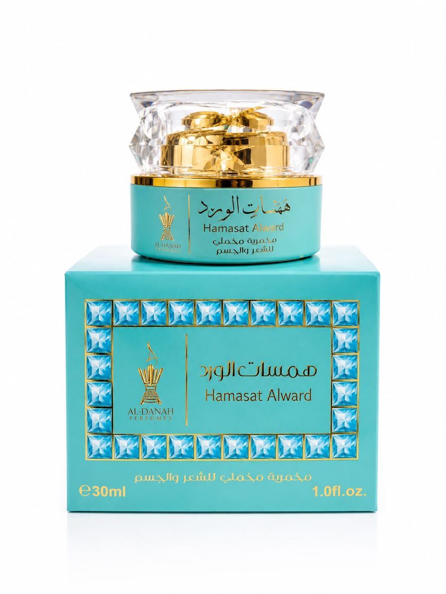 Al-danah Hamasat Alward – Hair & Body Perfumed Cream 30ml الدانة همسات الورد – مخمرية مخملي للشعر والجسم