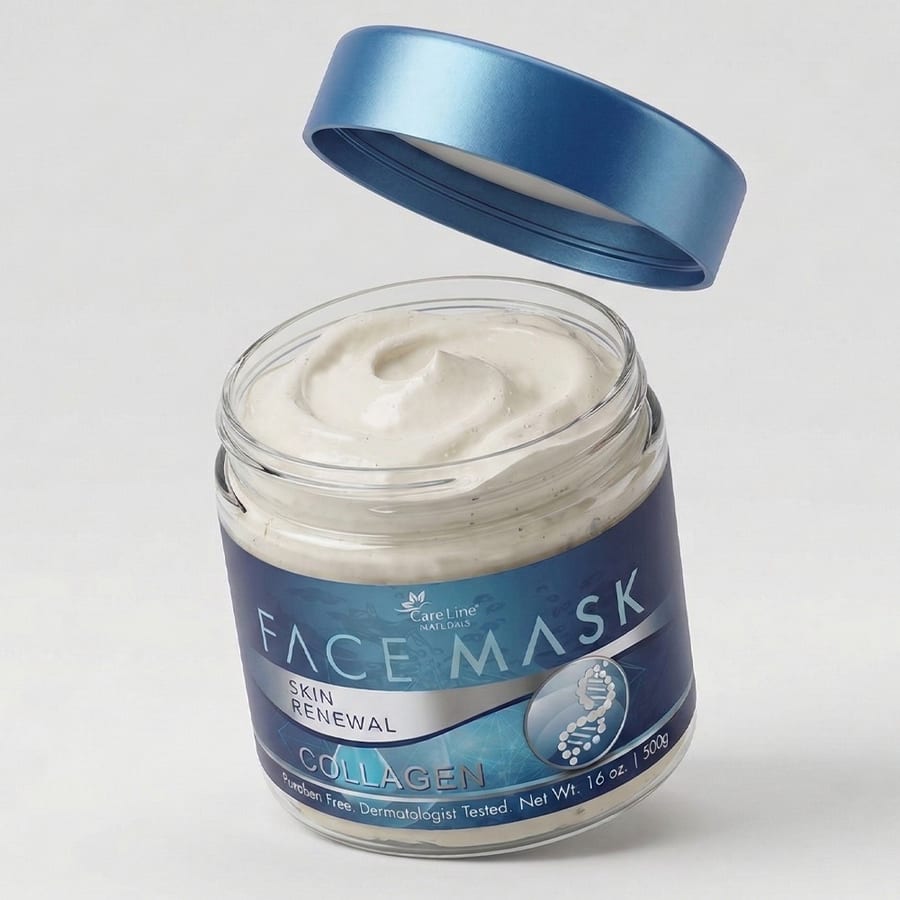 CARE LINE naturals skin renewal collagen face mask 500 g - ماسك الكولاجين للوجه والجسم من كير لاين