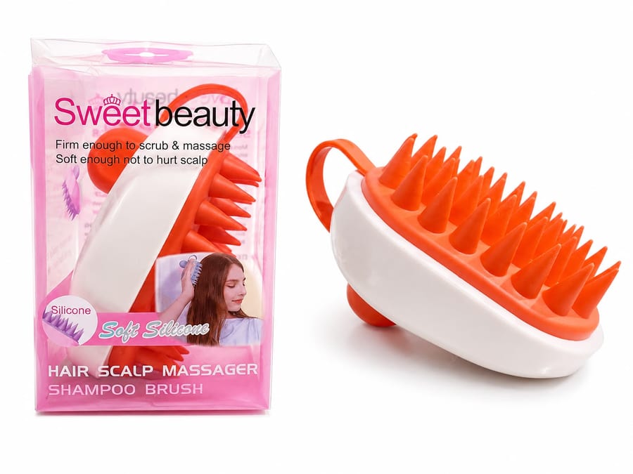 silicone hair brush - فرشاة الشعر السليكونية سويت بيوتي