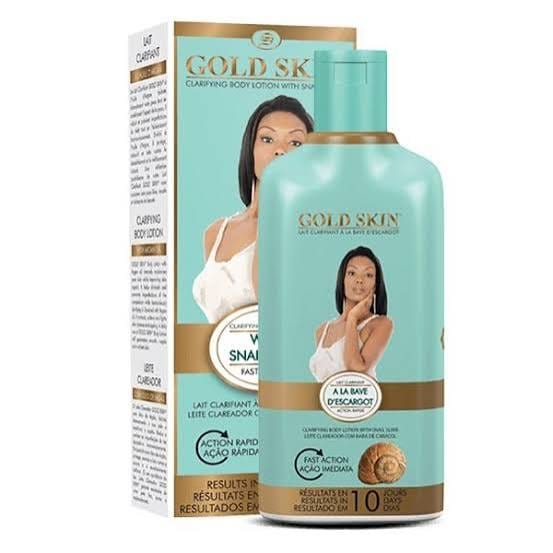 لوشن الجسم الذهبي لتنقية البشرة مع خلاصة الحلزون 450 مل Gold Skin Clarifying Body Lotion With Snail Slime 450ml