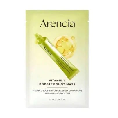 ماسك جرعة النضارة المعززة بوستر شوت فيتامين سي لتفتيح البشرة من ارينسيا (Arencia Vitamin C Booster Shot Mask)