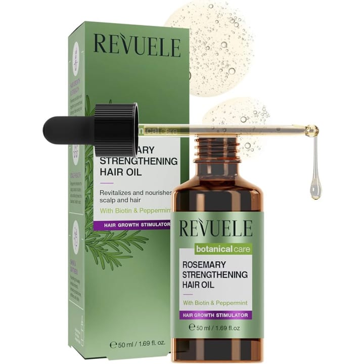 Revuele Botanical Care Rosemary Strengthening Hair Oil 50 ml - زيت الشعر المقوي بالروزماري من ريفويل بوتانيكال كير