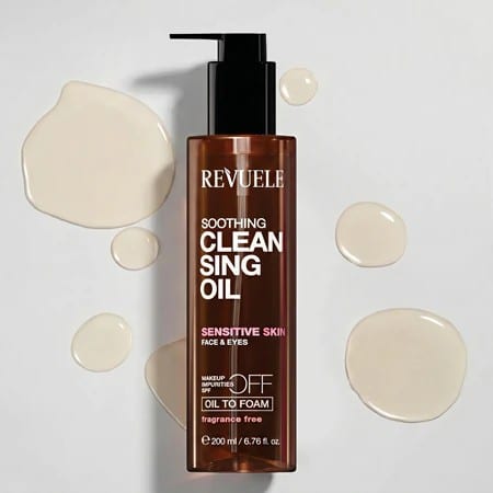 Revuele Soothing Cleansing Oil Sensitive Skin Face & Eyes - 200 ml - زيت منظف ملطف للبشرة الحساسة للوجه والعينين - 200 مل