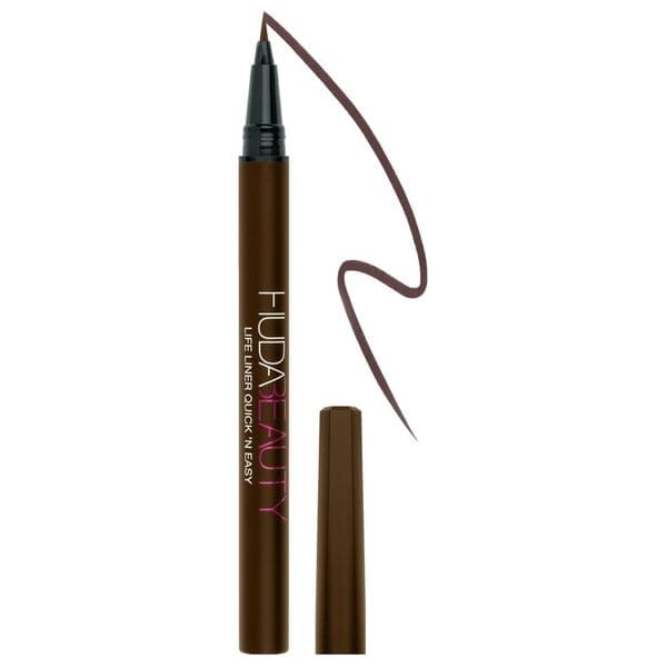 HUDA BEAUTY Quick 'N Easy Precision Liquid Liner (Very Brown) - محدد عيون سائل دقيق وسهل الاستخدام (بني داكن) - هدى بيوتي