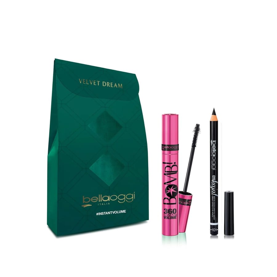 BELLAOGGI MINI KIT INSTANT VOLUME (MASCARA + EYE KAJAL 101) بيلا أوجي بكج مكياج عيون