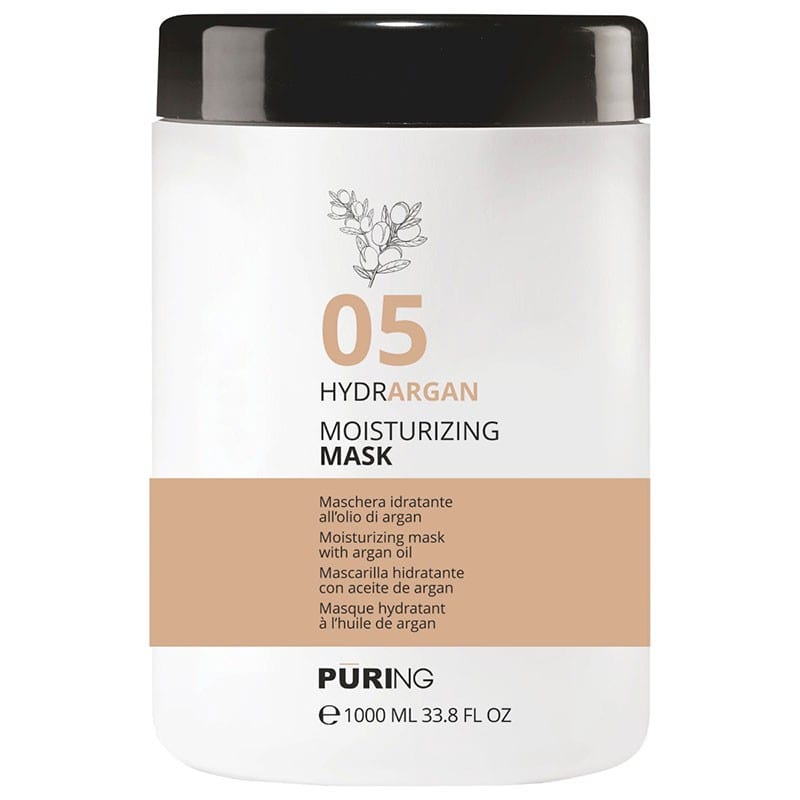 Puring 05 HYDRARGAN Moisturizing hair mask with argan oil 1000 ml - قناع الشعر المرطب بزيت الأرغان من بيورنك 1000 مل