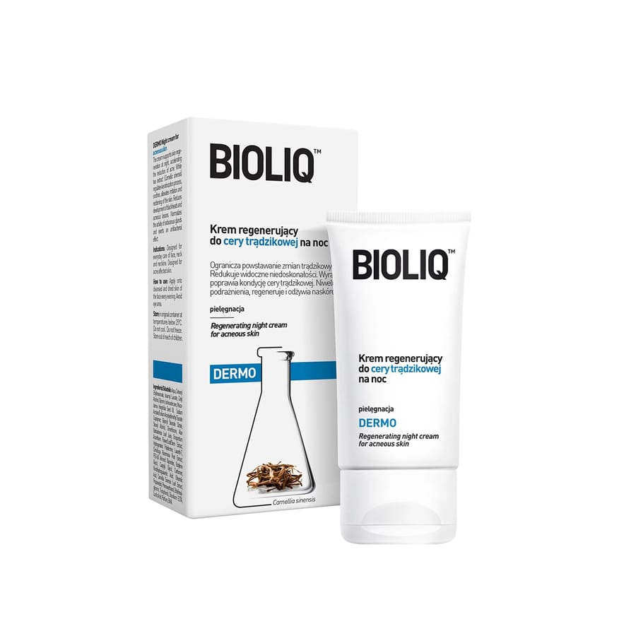 Bioliq Regenerating Soothing Anti Acne Night Cream 50ml - كريم بيوليك الليلي المجدد والملطف والمضاد لحب الشباب 50 مل